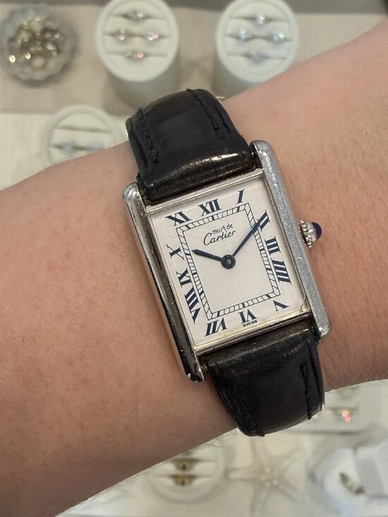 Cartier Must Tank Vermeil Quartz Watch Sterling Silver Large Model Vintage 1990s main image 7